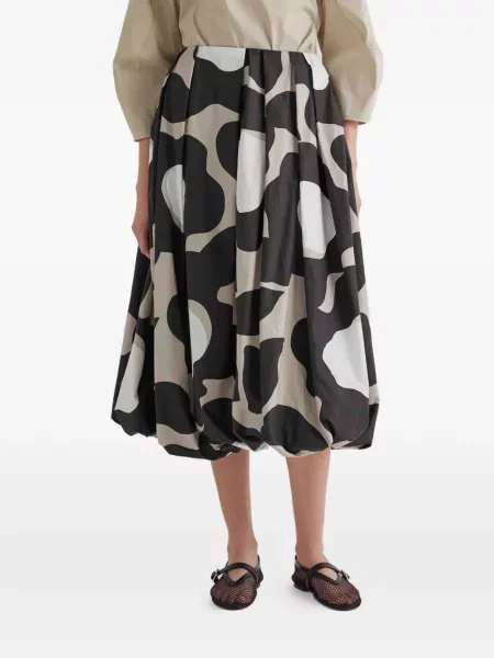 Spódnica midi Meimeij do kolan czarna