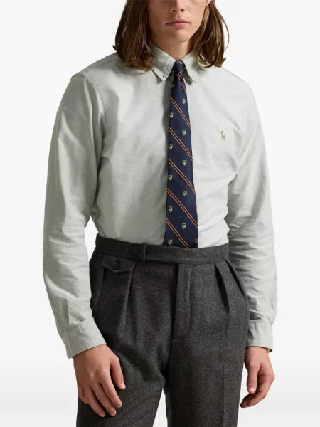 Μικρός κασκέτο Polo Ralph Lauren με χαμηλή μέση υφαίνω διαγωνίως πράσινο