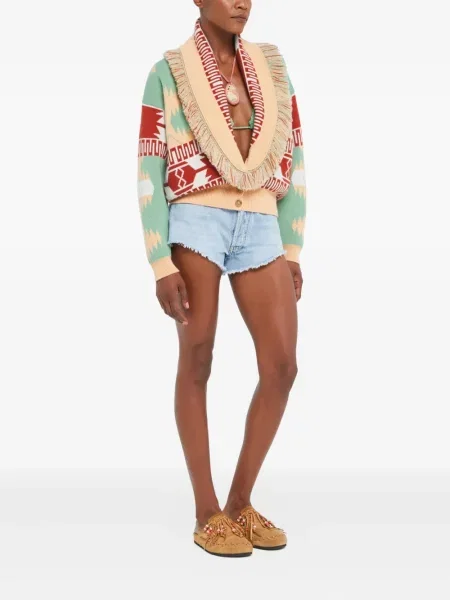 Cardigan Alanui cu franjuri din jacard