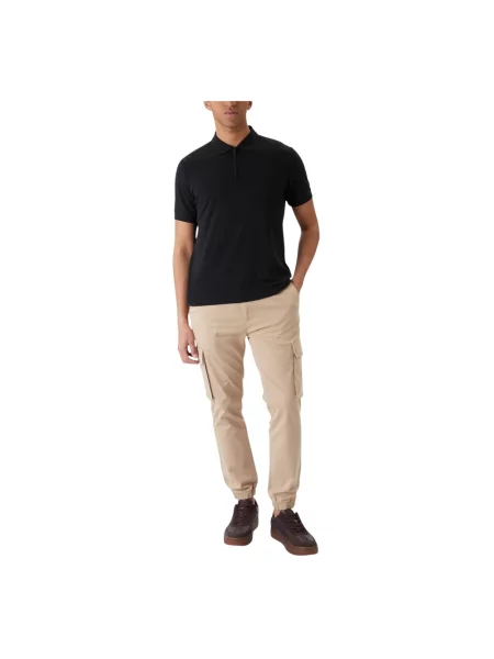 Skinny spodnie cargo Calvin Klein Jeans brązowe
