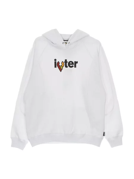 Bluza z kapturem Iuter z kapturem biała