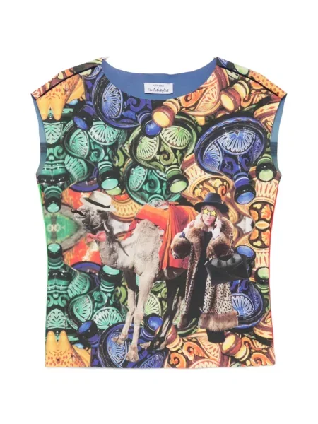 Tricou The Artistylist cu imagine albastru