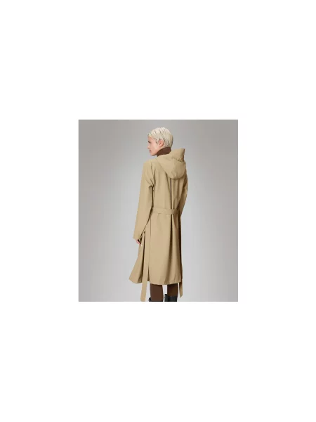 Rains A-Line Longer W Jacket Sand Kobiety Kurtki Rains Jasnobrązowy Size: L