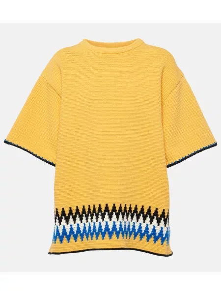 Tricou Jil Sander din jerseu negru