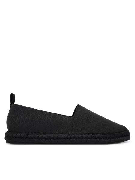 Espadrile Calvin Klein Espadrille Aop Cv črna