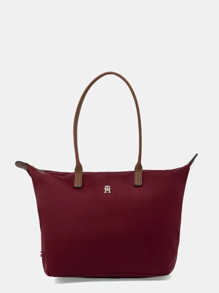 Чанта Tommy Hilfiger винено червено