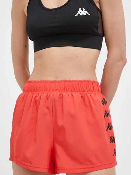 Kappa pantaloni scurți de antrenament rosu modelator high waist roz