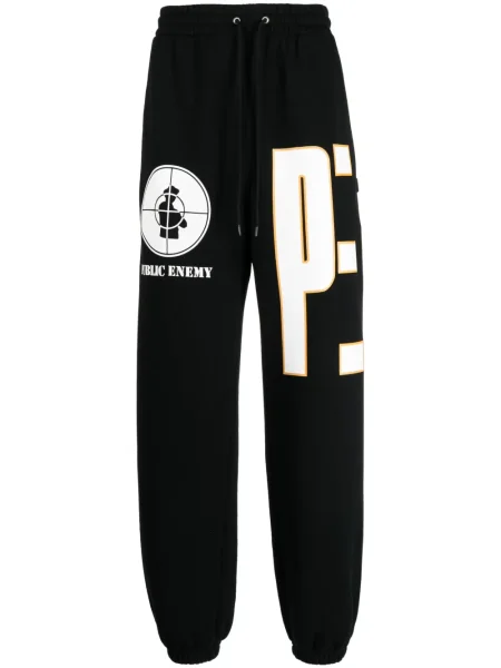 Pantaloni Neighborhood cu imagine negru