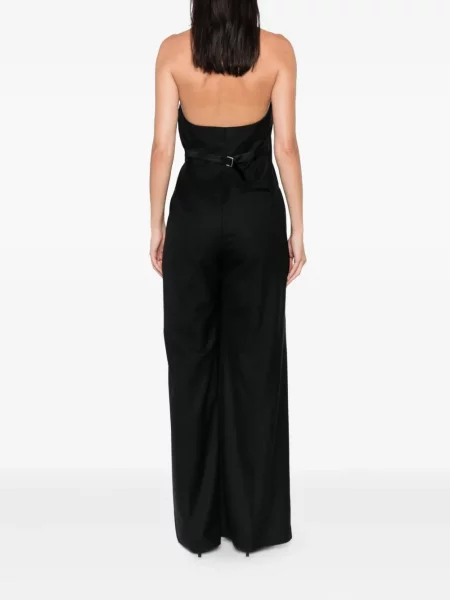 Rochie Moschino cu două rânduri de nasturi cu gât halter negru