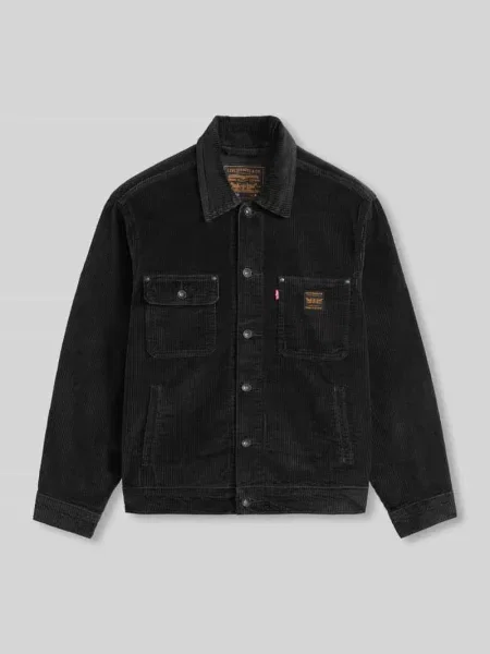 Kurtka typu trucker o kroju relaxed fit z bawełny ze sztruksową strukturą Levi's czarna