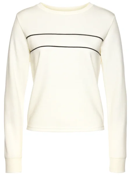 H.I.S Majica ecru črna