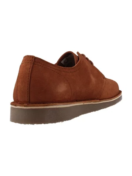 Pantofi Fred Perry din piele de căprioară maro