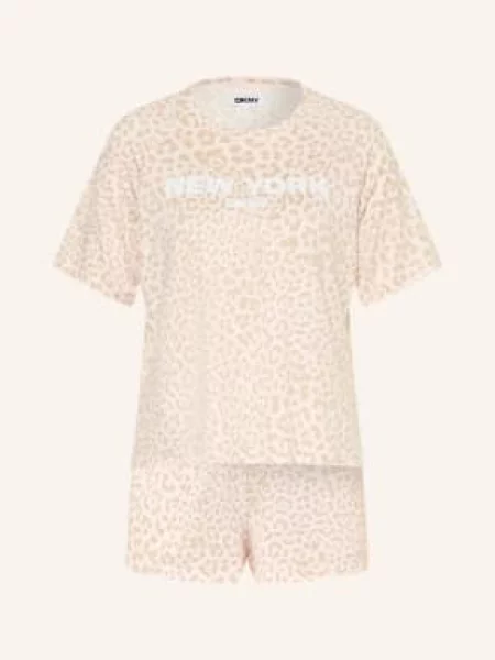 Krótka piżama Dkny beżowa