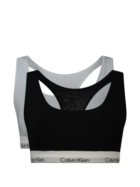 Sutien bralette Calvin Klein cu autograf negru