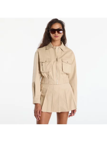 Μπουφάν GUESS Juliane Utility Cargo Pocket Jacket Safari Tan M καφέ