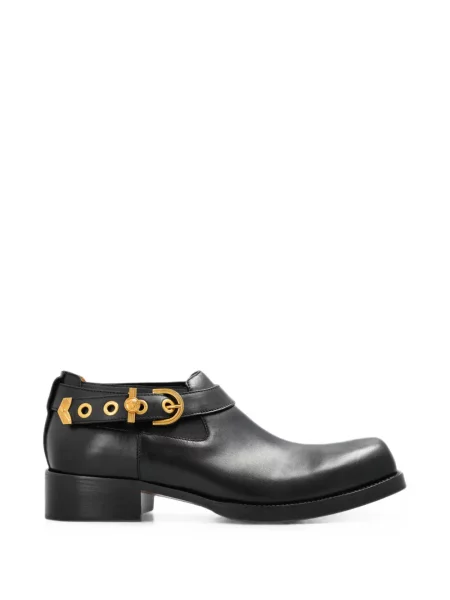 Botine chelsea Versace din piele negru