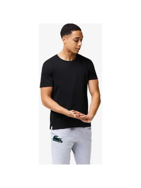 Lacoste Sport t-shirt z krótkim rękawem 3 sztuki S czarny
