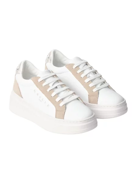 Sneakersy Gaëlle Paris zamszowe białe