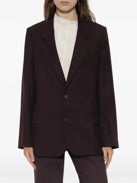 Sacou Victoria Beckham de lână roșu