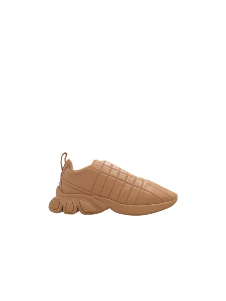 Sneakersy Burberry skórzane beżowe