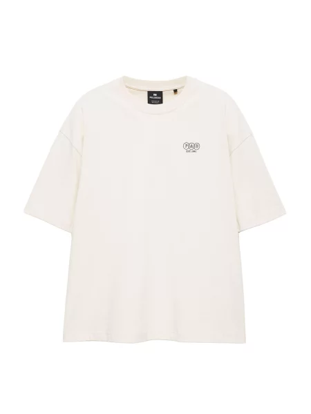 Pull&Bear Tricou LOVE YOURSELF bej negru