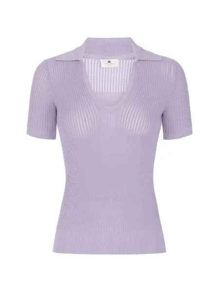 Top Elisabetta Franchi cu imagine violet
