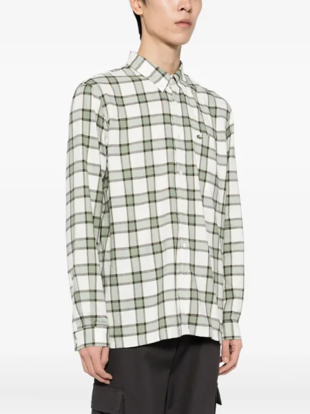 Košulja Lacoste karirana zelena