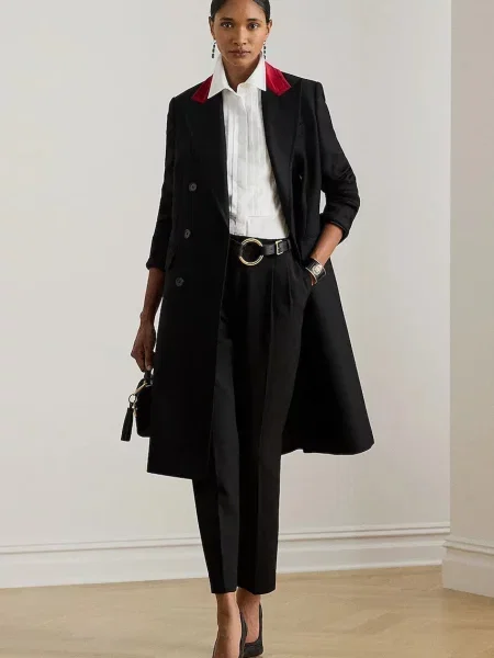 Lauren Ralph Lauren palton de lână negru