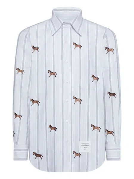 Cămașă Thom Browne albastru