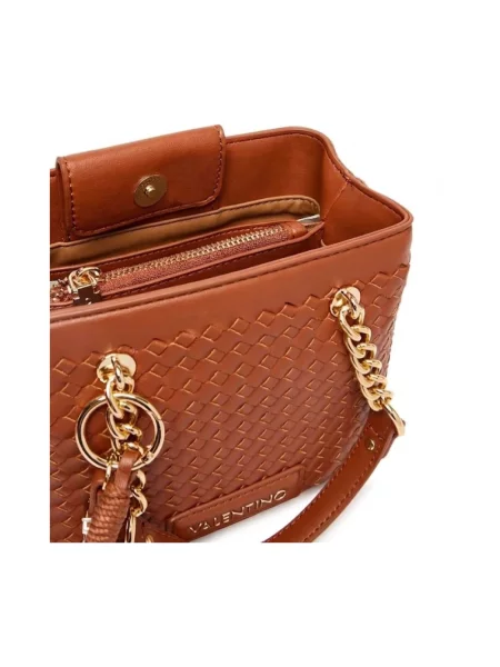 Shopperka Valentino Bags skórzana brązowa