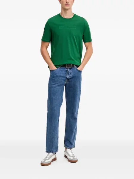 Tricou Armani Exchange cu autograf verde