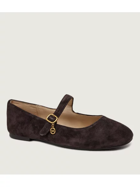 Michael Kors Balerini Nellie Mary Jane | piele întoarsă maro
