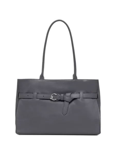 Geantă shopper Coccinelle din piele gri