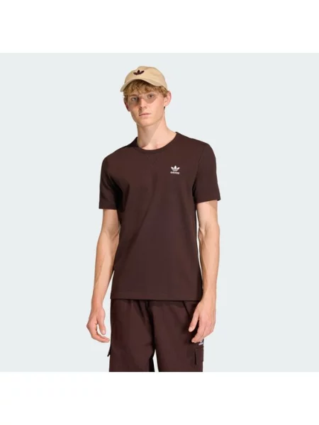 Adidas Majica Trefoil Essentials Waffle rjava