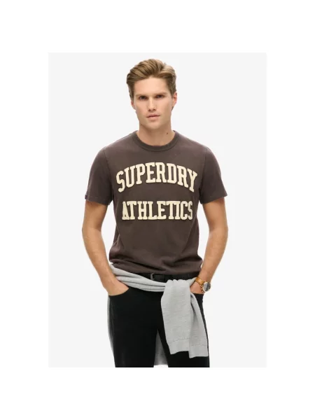 Koszulka sportowa Superdry brązowa