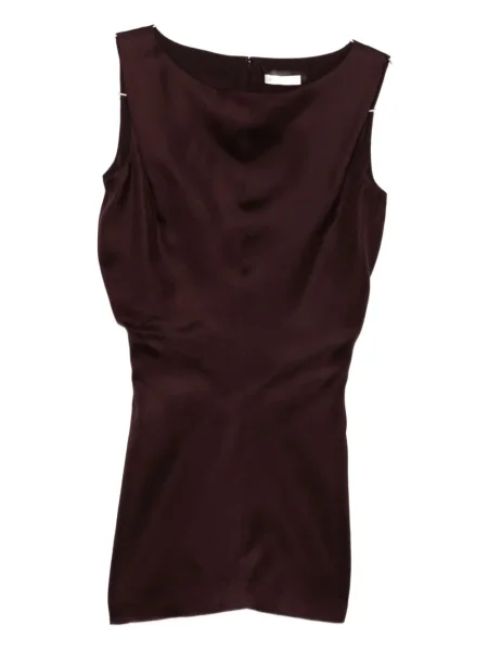 Rochie mini Khaite de mătase de costum roșu