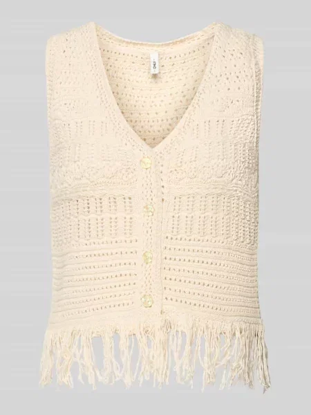 Kamizelka o kroju regular fit z mieszanki bawełny model ALIX' Only