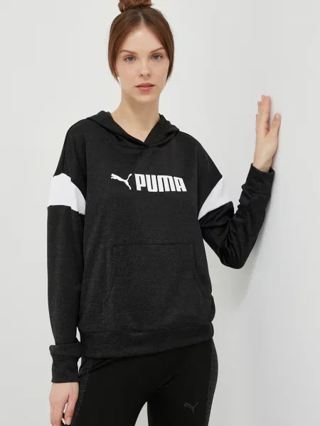 Tréninková mikina Puma Fit Tech s kapucí černá