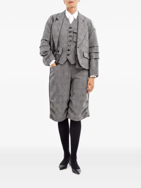Geacă Comme Des Garçons în carouri negru