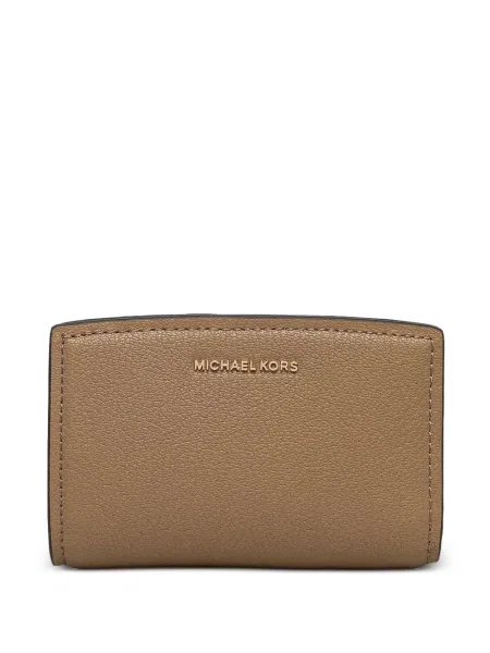 Portofel Michael Michael Kors din piele cu imagine cu model floral alb