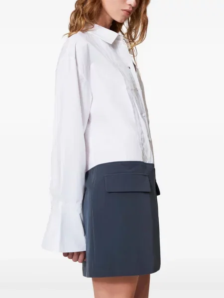 Rochie tip cămașă Twinset albastru