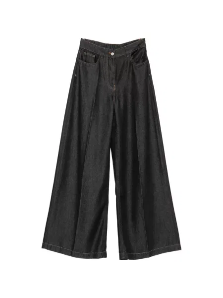 Blugi cu picior larg Nude negru