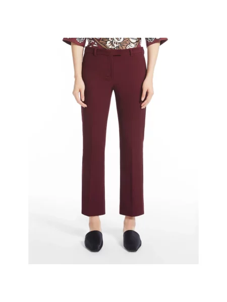 Spodnie Max Mara czerwone