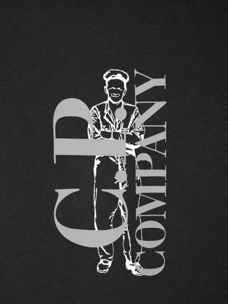 Tricou C.p. Company cu imagine gri
