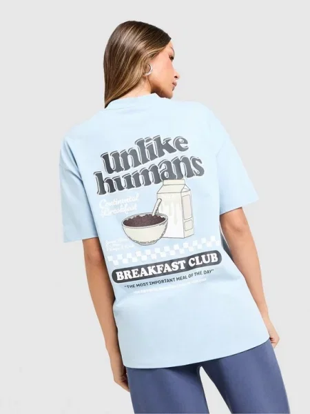 Unlike Humans T-Shirt Cereal Tee niebieska