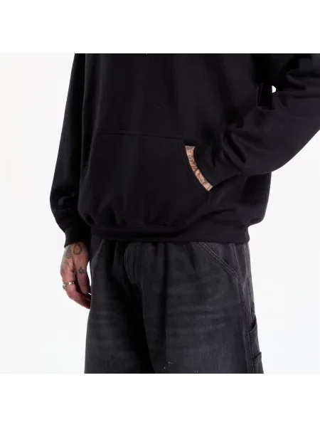 Hanorac cu glugă Thrasher negru