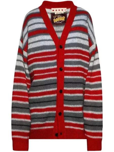 Cardigan Marni cu dungi cu decolteu în V