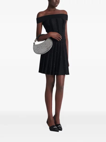 Fusta plisata Balmain plisată negru