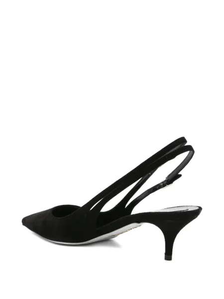 Pantofi cu toc Rene Caovilla slingback negru