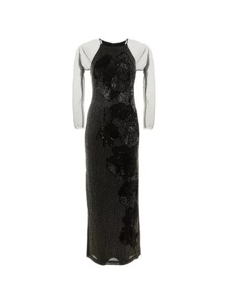Rochie Badgley Mischka plasă negru
